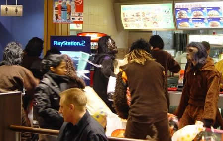 monkeys visit mcD monkeys visit mcD